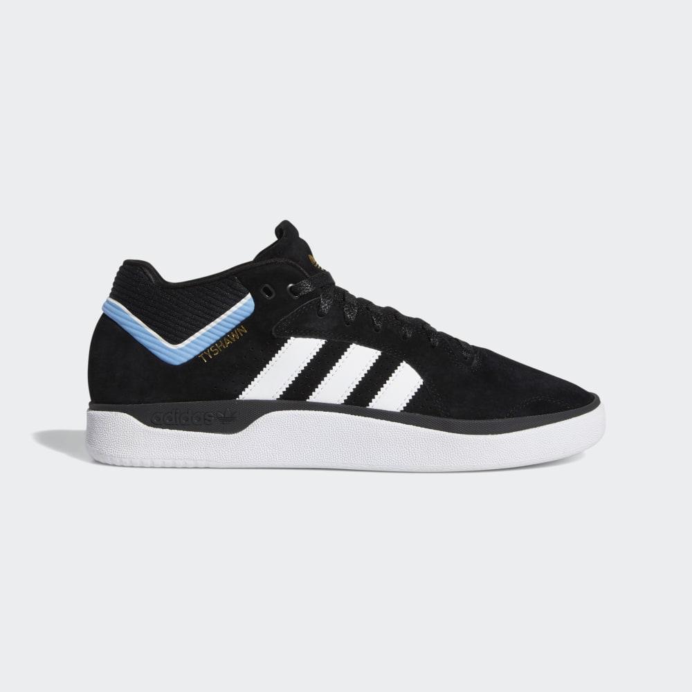Adidasi Skate Adidas Tyshawn Signature Dama Romania - Negrii/Albi/Albastri Deschis EE6076